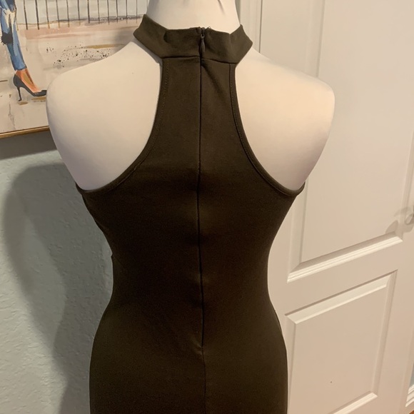 Obsession Cut-Out Bodycon Midi • Sz L - Picture 5 of 12